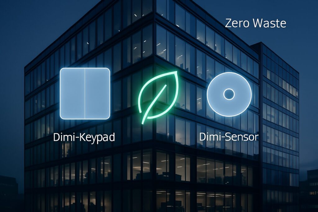 smart building, e-waste reduction, sustainable development, green building tech, wireless control