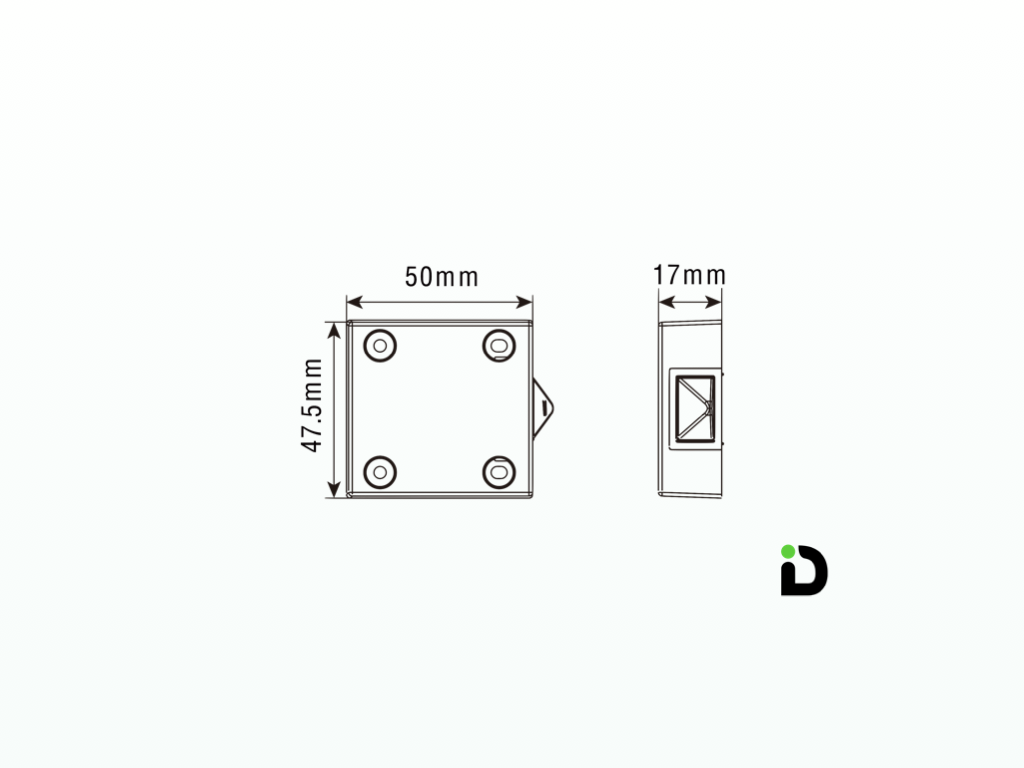 Dimi product drawing with dimensions