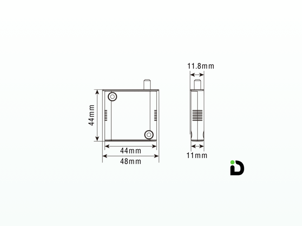 Dimi product drawing with dimensions