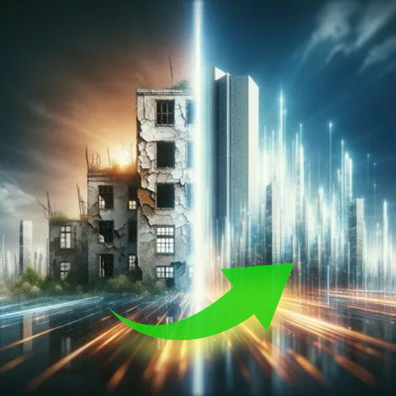 Evolution from obsolete old building and infrastructure to new and technologically advanced building by using Dimi retrofit solution