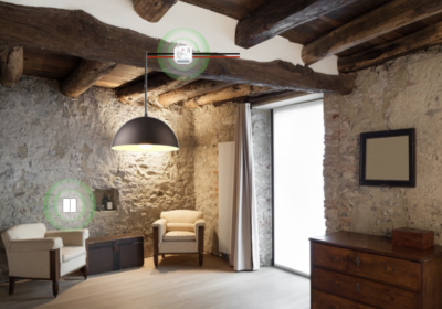 Retrofit installation at an hold palace with Dimi solution with wireless battery free self sustained switch without wiring
